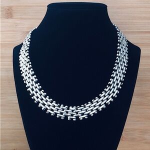 $1,062 Vintage Estate Designer Necklace Sterling 134 Grams  TV-8 (8?) MEXICO 925